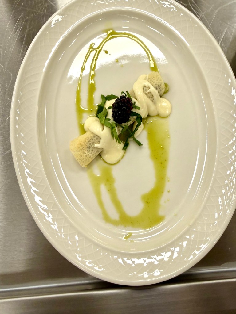 Spinach Artichoke Crepe with Butter Brie Sauce